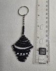 Hand Beaded Stingray Keychain