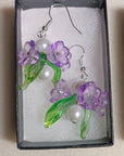 Pearl & Flower Earrings