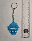 Hand Beaded Stingray Keychain