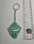Hand Beaded Stingray Keychain