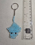 Hand Beaded Stingray Keychain