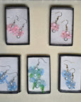 Glass Pearl & Butterfly Earrings