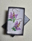 Flowers and Butterfly Earrings
