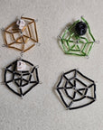 Colored Spiderweb Earrings