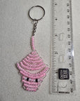 Hand Beaded Stingray Keychain