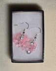 Glass Pearl & Butterfly Earrings