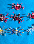 Beaded Spider Earrings