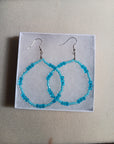 Beaded Hoop Earrings