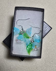 Flowers and Butterfly Earrings