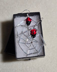 Colored Spiderweb Earrings