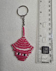 Hand Beaded Stingray Keychain