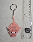 Hand Beaded Stingray Keychain
