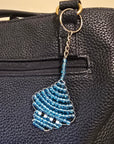 Hand Beaded Stingray Keychain