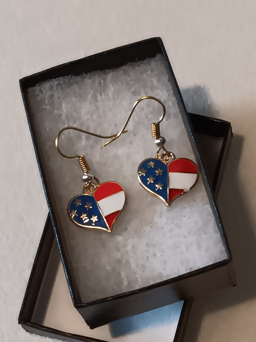 Patriotic earrings