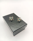 Titanium Plated Spider Stud Earrings