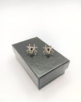 Titanium Plated Spider Stud Earrings