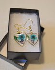 Heart Flower Earrings