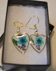 Heart Flower Earrings