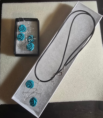 Molly's Custom Earring and Necklace Set