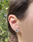 Titanium Plated Spider Stud Earrings