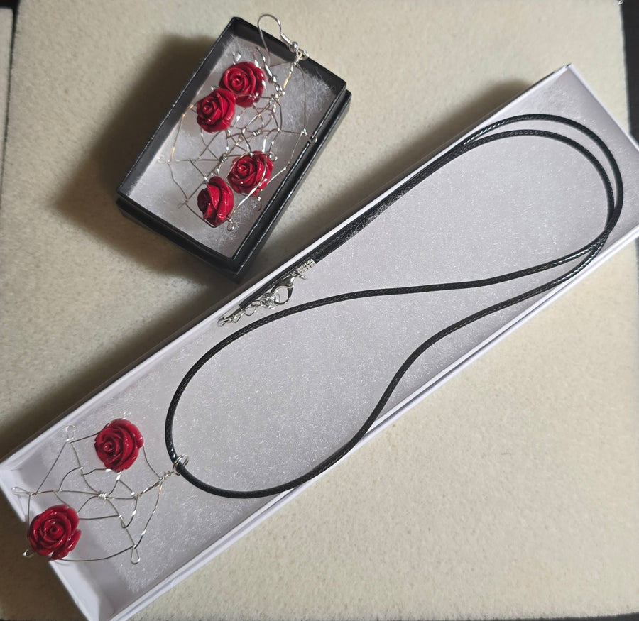 Molly's Custom Earring and Necklace Set