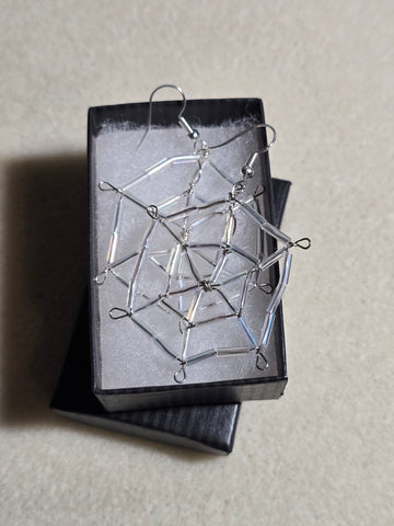 Colored Spiderweb Earrings