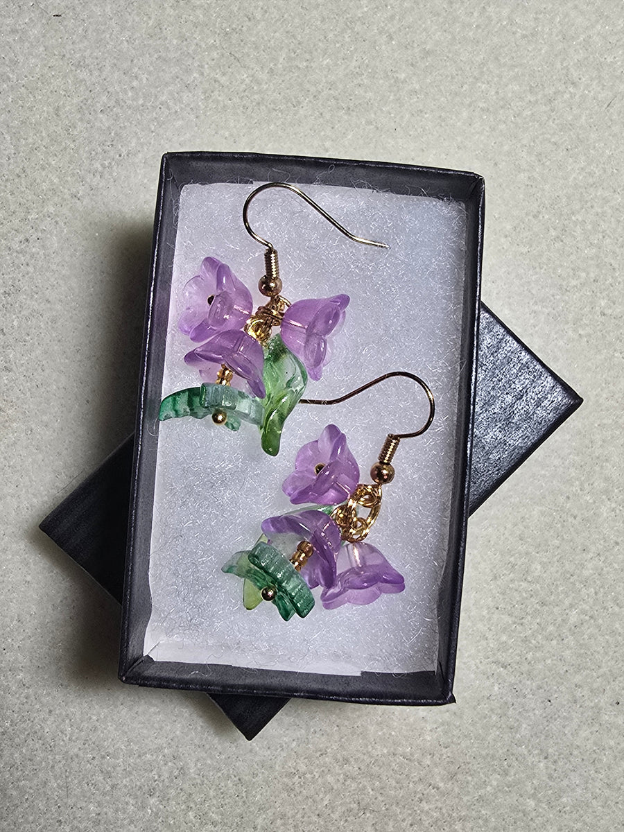 Flowers and Butterfly Earrings