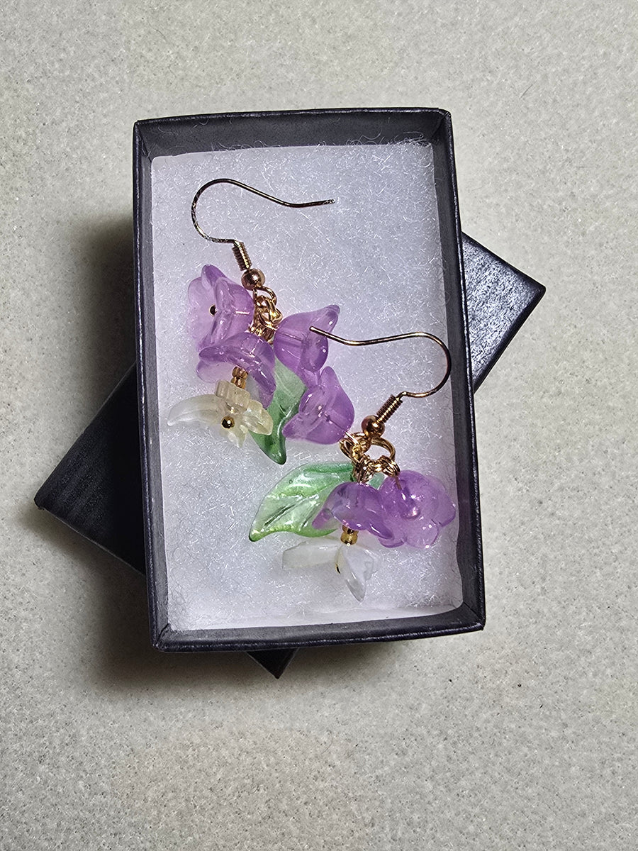 Flowers and Butterfly Earrings