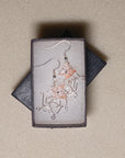Spiderweb with Butterfly Earrings