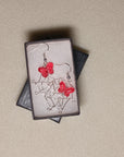 Spiderweb with Butterfly Earrings
