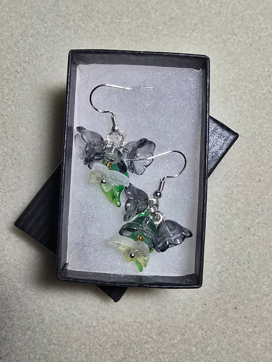 Flowers and Butterfly Earrings