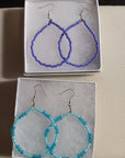 Beaded Hoop Earrings