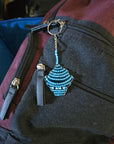 Hand Beaded Stingray Keychain